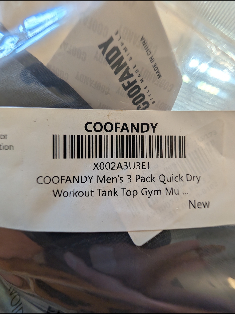 COOFANDY Men's 3 Pack Quick Dry Workout Tank Tops for Gym Muscle Size 2XL - Picture 9 of 10